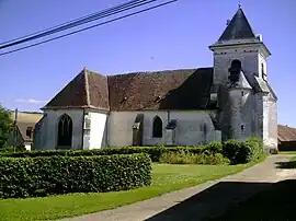 The church in Prugny