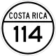 National Secondary Route 114 shield}}