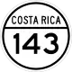 National Secondary Route 143 shield}}