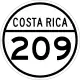 National Secondary Route 209 shield}}