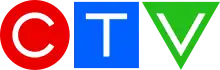 The CTV network logo: a red circle containing a C, a blue square containing a T, and a green triangle containing a V.