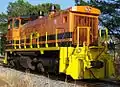 Commonwealth Railway #1552 an SW1500 parked at Wilroy in Suffolk, Virginia. It has been transferred to the G&W's Georgia Central Railway in Lyons, Georgia.