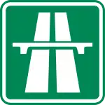 Czech Republic motorway sign