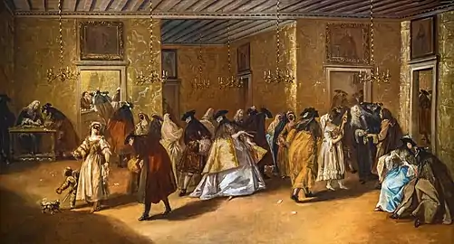 Il Ridotto di palazzo Dandolo a San Moise by Francesco Guardi