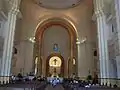 Inside view of the basilica.