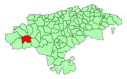 Location of Cabezón de Liébana