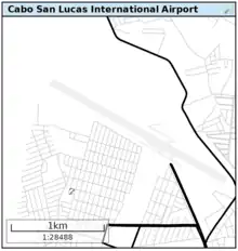 Location of Cabo San Lucas International Airport