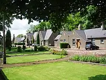 Semi-detached homes in a mature landscape setting