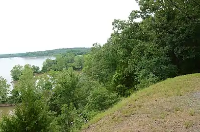 Overlooking the Arkansas River at Cadron Settlement Park