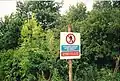 Bilingual sign at Caersws station in the early 2000s