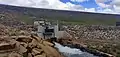 Rock structure of the dam & spillway