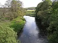 Looking upstream from Dalgonar Bridge