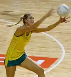 Caitlin Bassett, 102 caps since 2008. 2015 Australian International Player of the Year and Liz Ellis Diamond