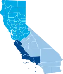 2018: Tim Draper's Cal 3 proposal  Northern California  California  Southern California