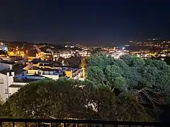 View of Calella by night