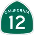 State Route 12 marker