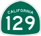 State Route 129 marker