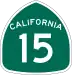 Interstate 15 and State Route 15 marker