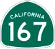 State Route 167 marker