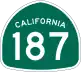 State Route 187 marker