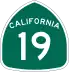 State Route 19 marker