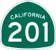 State Route 201 marker