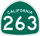 State Route 263 marker