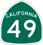 State Route 49 marker