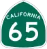 State Route 65 marker