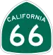 State Route 66 marker