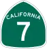 State Route 7 marker