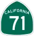 State Route 71 marker