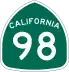 State Route 98 marker