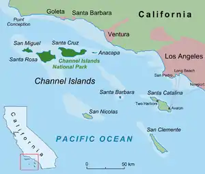 Anacapa Island is located in USA California Channel Islands