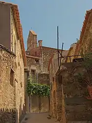 A street leading to the small square of Pedrissos, in Calmeilles