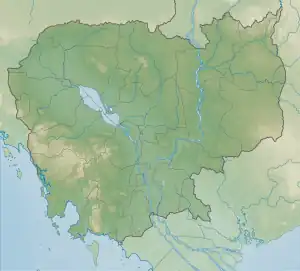 Location of Tonlé Sap in Cambodia.