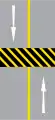 Road hump marking