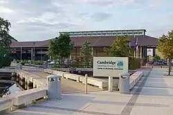 Main entrance of Cambridge Regional College.