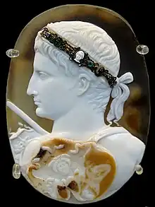 Cameo with the profile of Augustus