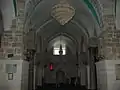 Interior of the prayer hall, including mihrab