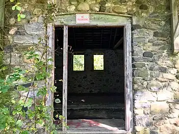 Camp Columbia's "Instrument House" Front Door.