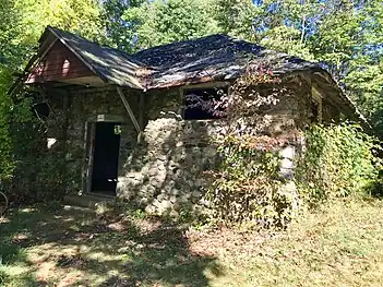 Camp Columbia's "Instrument House" view from the outside.