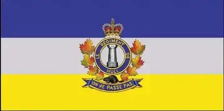 Camp flag of the regiment