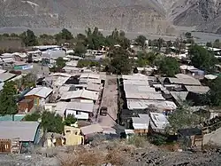 Huts seen from above