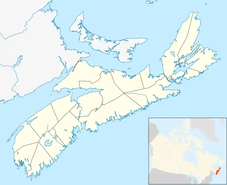 Yarmouth 33 is located in Nova Scotia