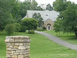 The Memorial building built over the original Cane Ridge Meeting House