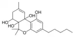 Chemical structure of cannabitetrol.