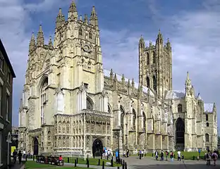 Image 78Credit: Hans MusilCanterbury Cathedral is one of the oldest and most famous Christian structures in England and forms part of a World Heritage Site. More about Canterbury Cathedral... (from Portal:Kent/Selected pictures)