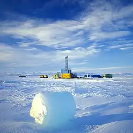 Drill site of CRP on the sea ice, Ross Sea, Antarctica