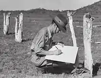 Captain (later Major) Jim McAllester, 2/1st Australian Chemical Warfare Laboratory